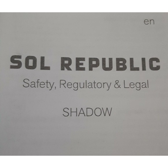 Sol Republic Shadow Wireless Head Set plus Ear tips,USB charge cable - Picture 8 of 9